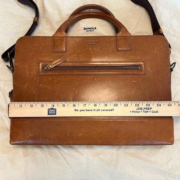 SHINOLA Bedrock Leather Briefcase - Picture 8 of 16
